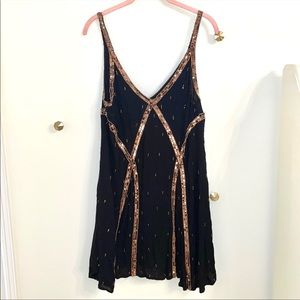 Free People Sequin Slip Dress